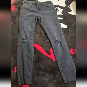 Super Dry Organic Cotton Vintage Highrise Skinny Jeans 34/30